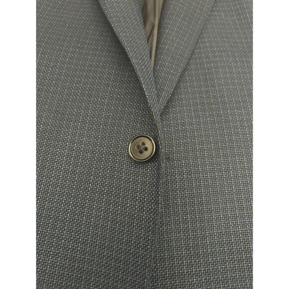 Armani Collezioni G Line Wool Blend Checker Blazer - Blue 54 EU / 44 US Perfect! - Picture 2 of 9